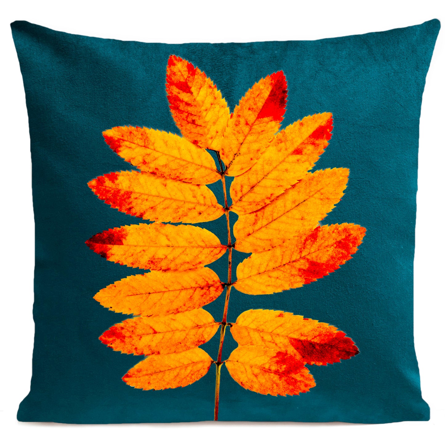 Coussin Orange Leaves