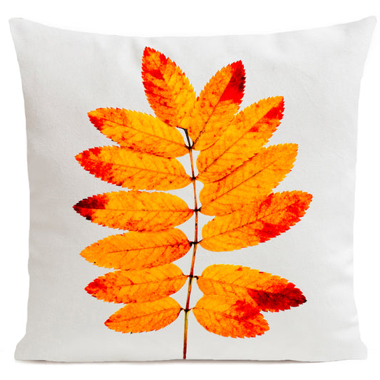 Coussin Orange Leaves